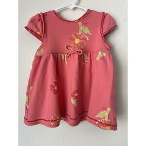 VTG Carter’s Eric Carle baby girl dress pink 18-24mo VGUC